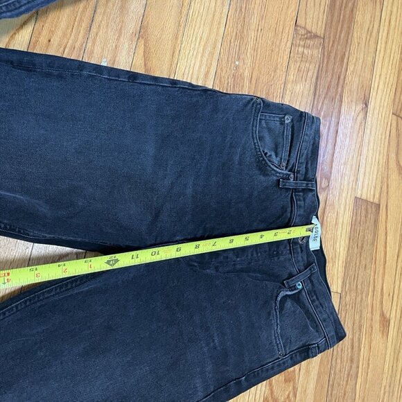 AGOLDE Stretch Riley High Rise Straight Crop Jeans in Washed Black Size 27 - Picture 9 of 9